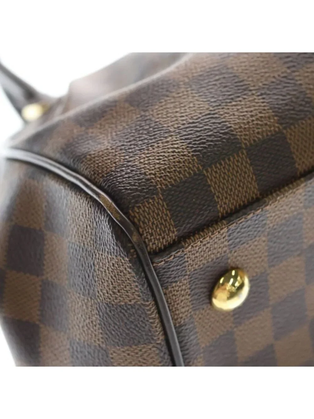 Louis Vuitton Damier Trevi PM Shoulder Bag Leather Brown